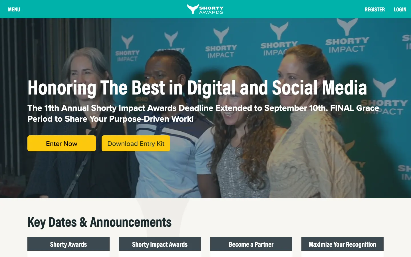 Shorty Awards screenshot