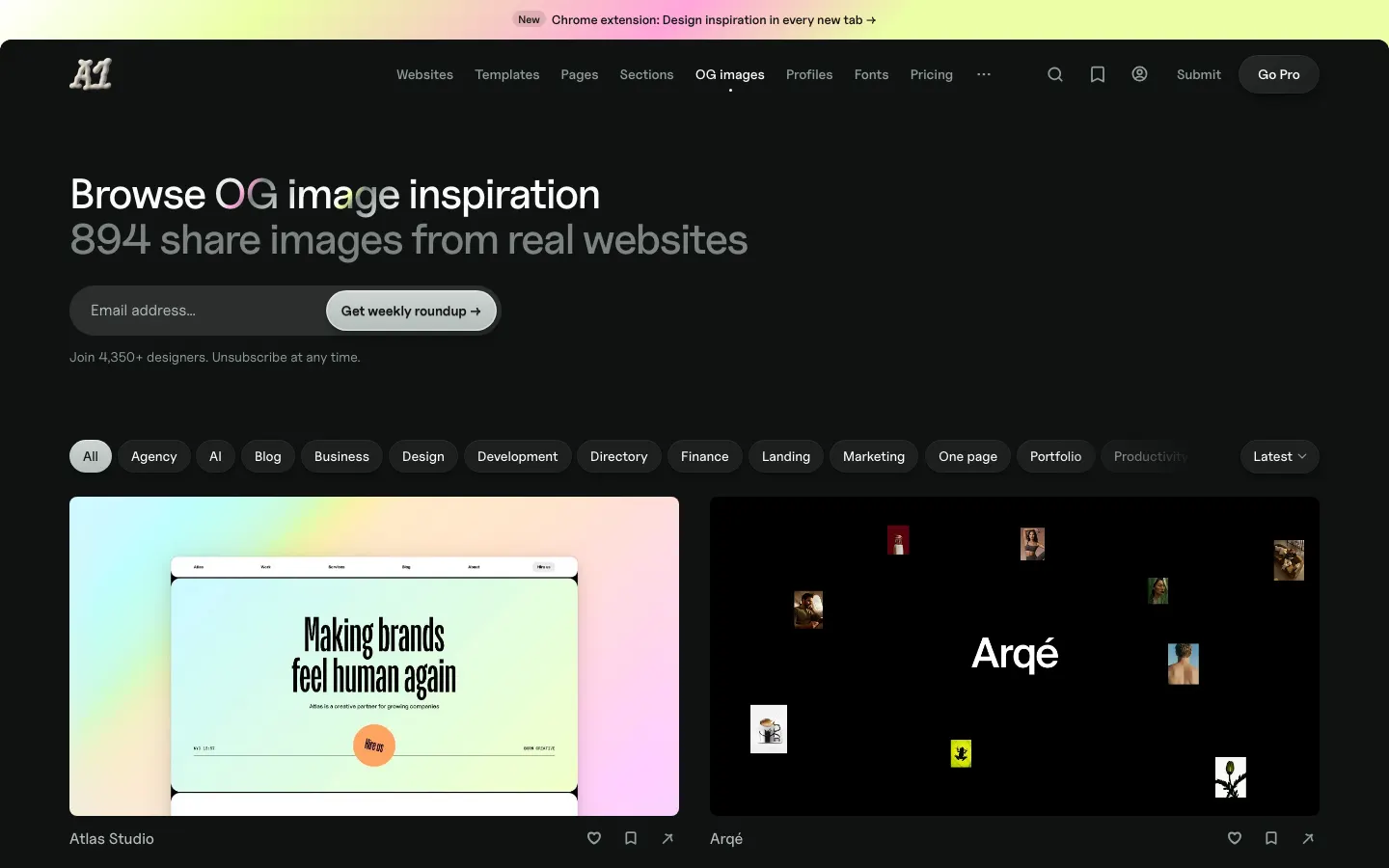 A1 Gallery · OG images screenshot