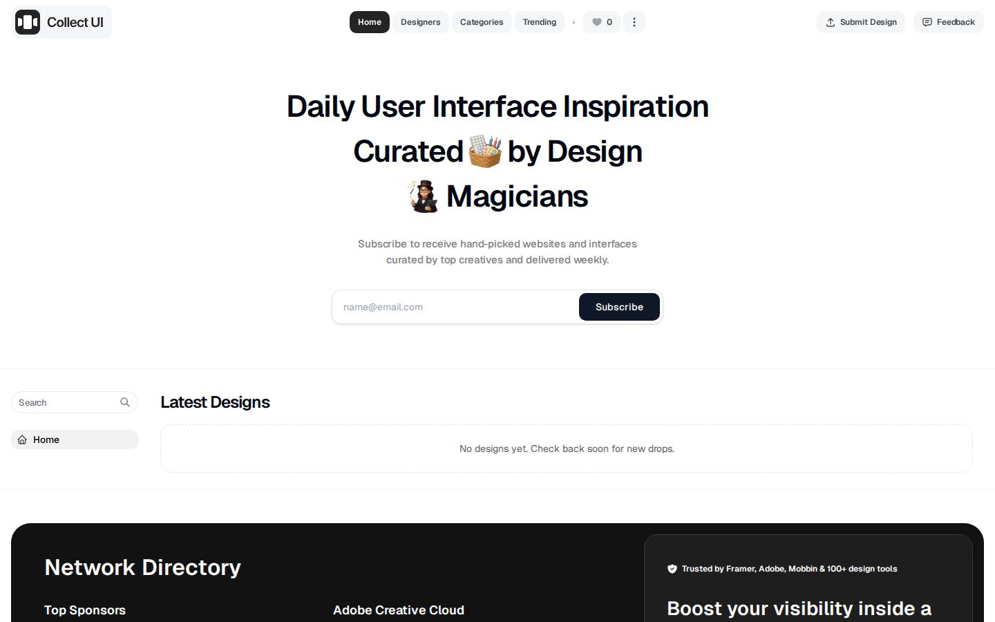 Collect UI screenshot