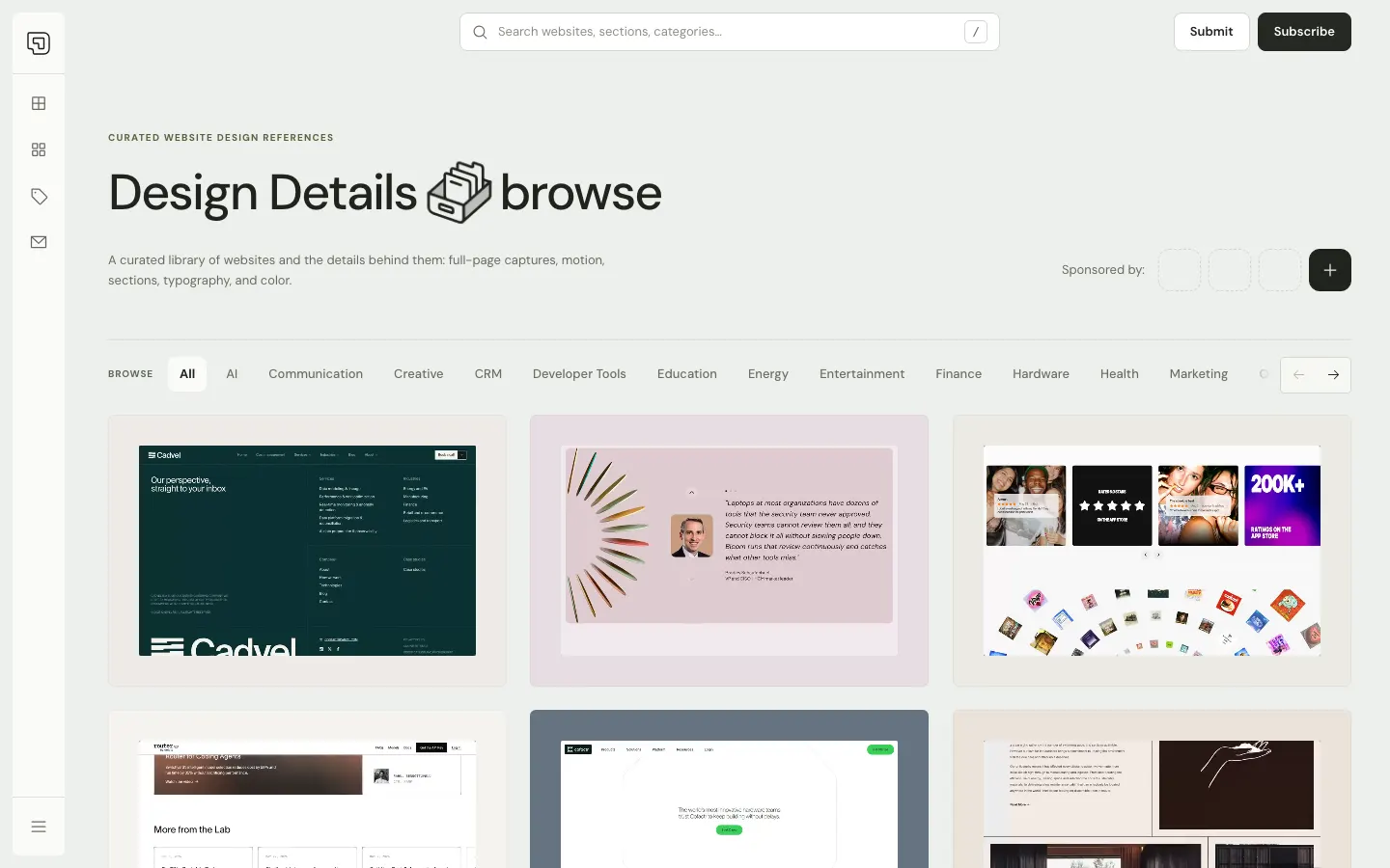 Design Details screenshot