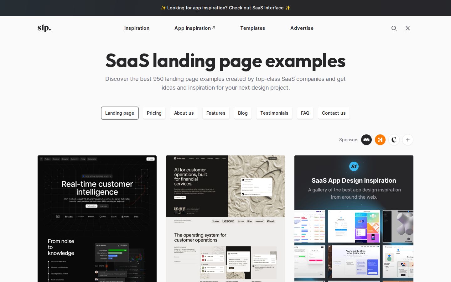 SaaS Landing Page screenshot