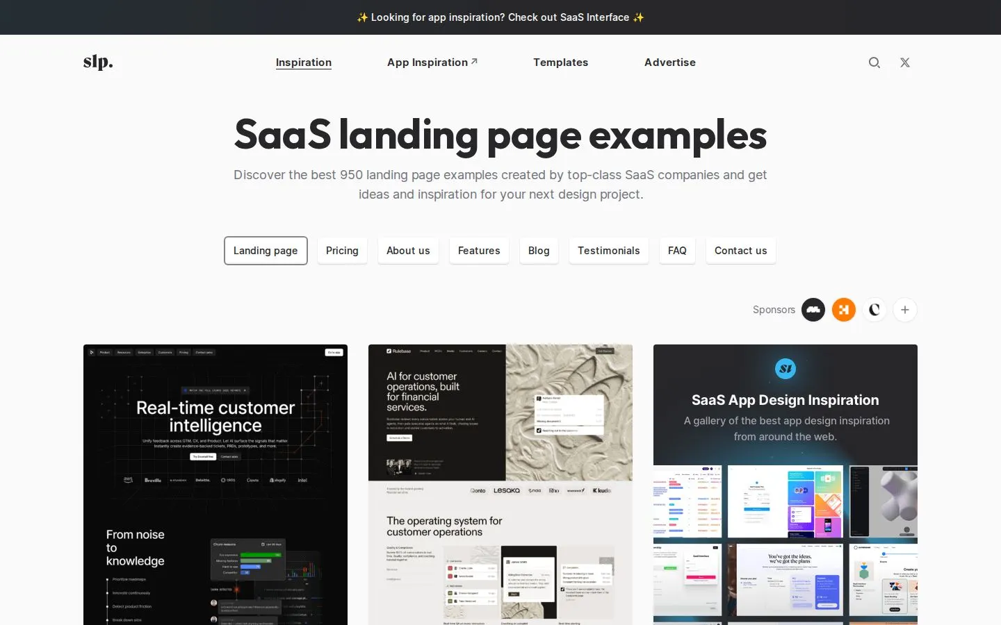 SaaS Landing Page screenshot