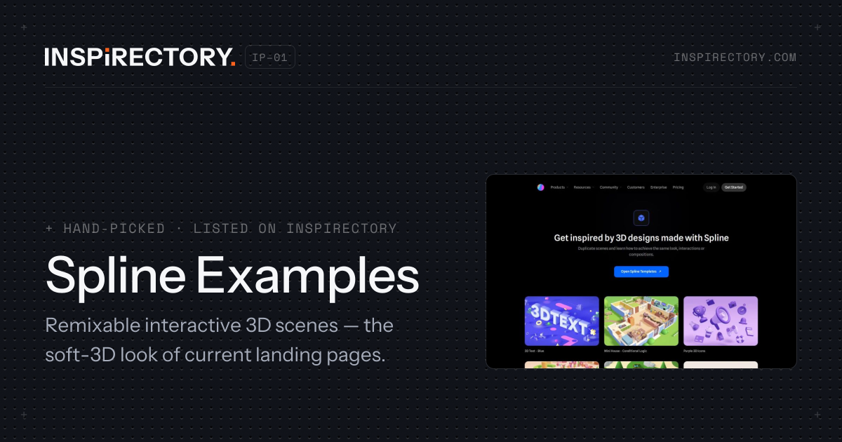 Spline Examples — design inspiration | Inspirectory